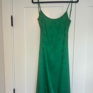 Reformation Vibrant Green Maxi Dress
